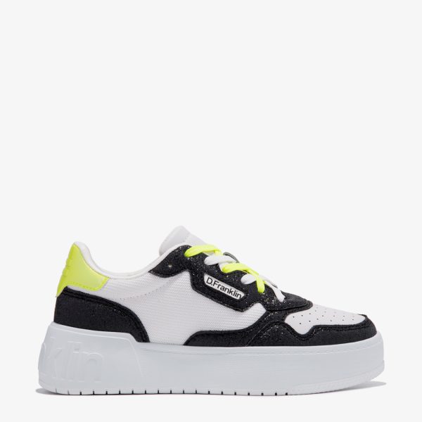 SNEAKERS D. FRANKLIN Bianco-Nero