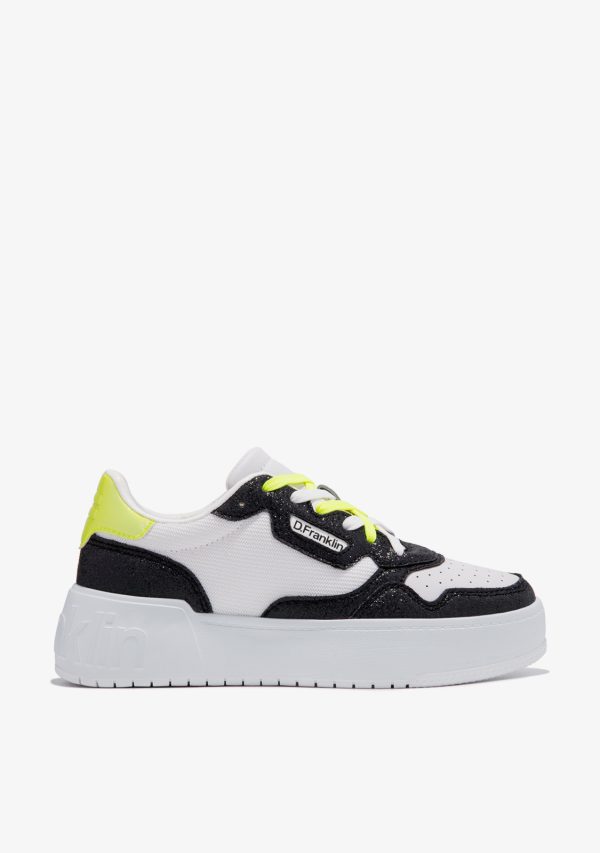 SNEAKERS D. FRANKLIN Bianco-Nero