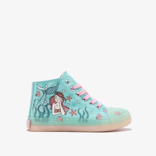 SNEAKERS ALTA, MODELLO CONVERSE CONGUITOS STAMPA SIRENETTA