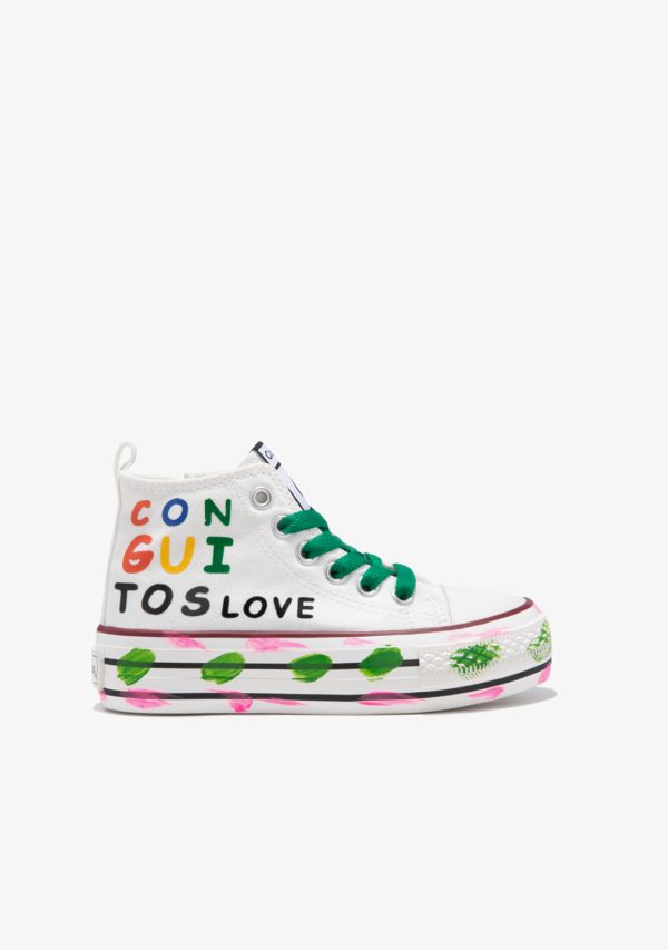 SNEAKERS ALTA, MODELLO CONVERSE CONGUITOS MULTICOLOR