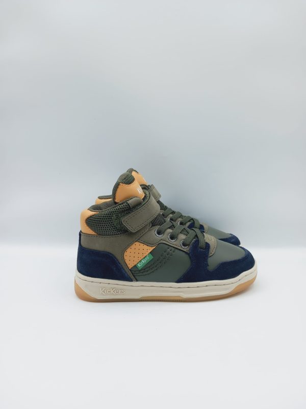 SCARPONCINO KICKERS B VERDE, BLU, GIALLO