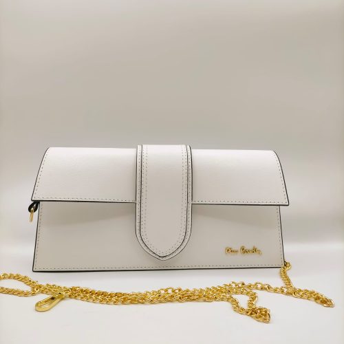 BORSA DOPPIA TRACOLLA, PELLE E CATENA PIERRE CARDIN - immagine 2