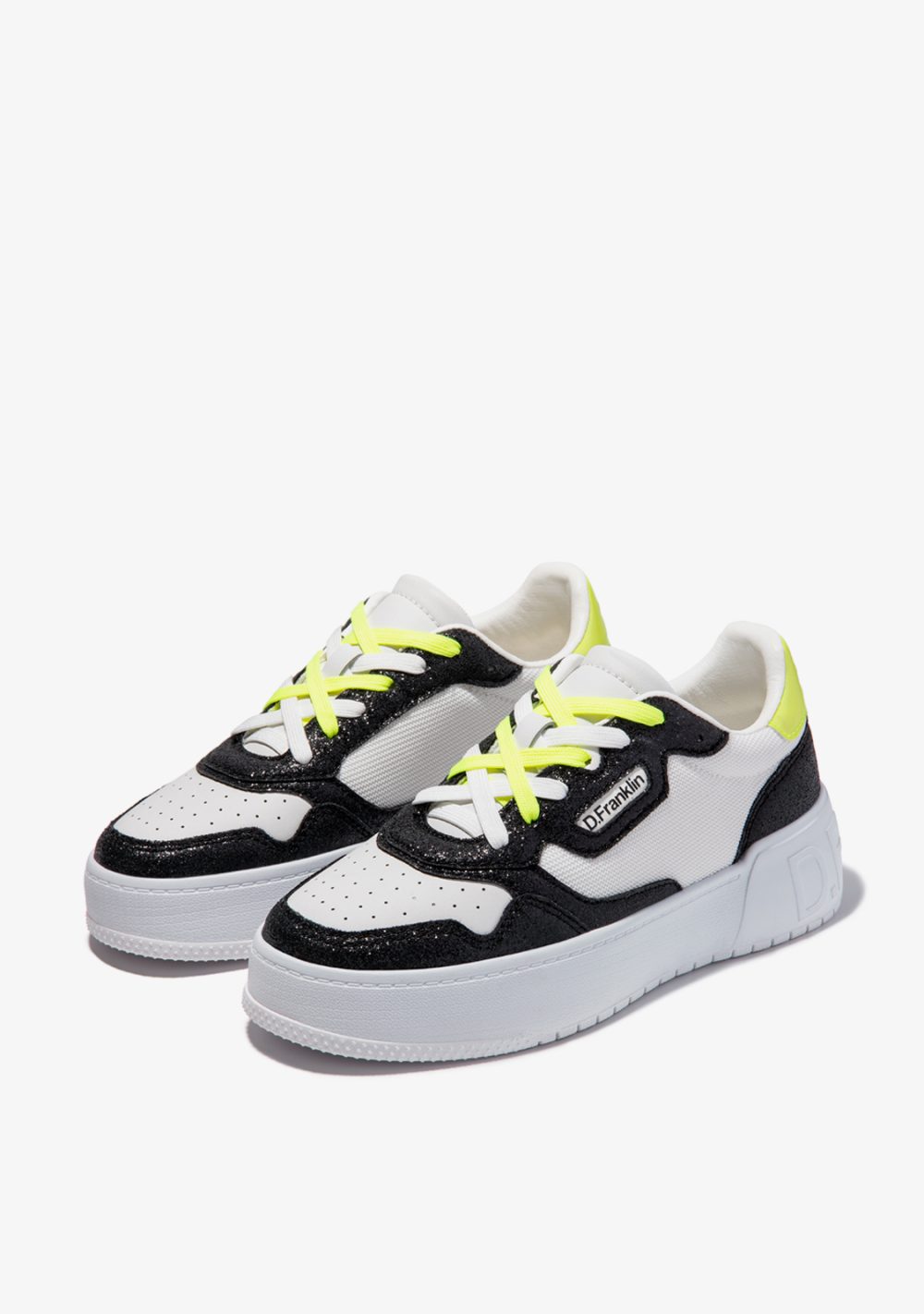 SNEAKERS D. FRANKLIN Bianco-Nero - immagine 2