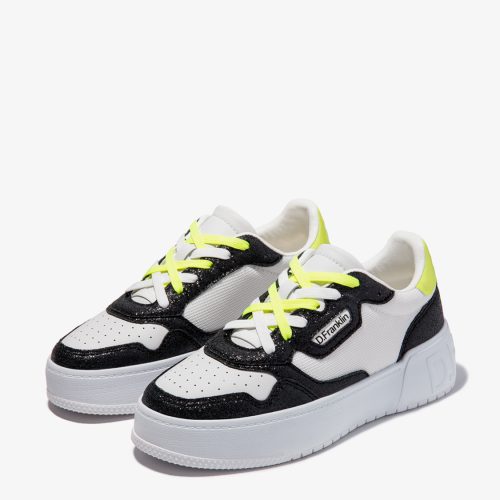 SNEAKERS D. FRANKLIN Bianco-Nero - immagine 2