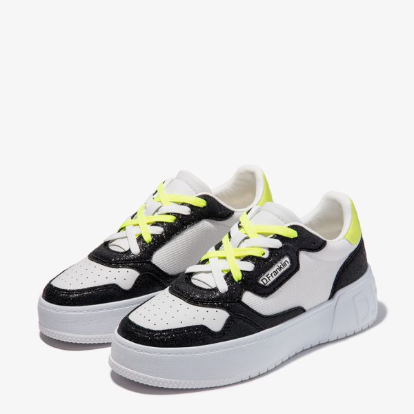 SNEAKERS D. FRANKLIN Bianco-Nero - immagine 2