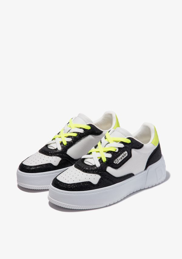 SNEAKERS D. FRANKLIN Bianco-Nero - immagine 2