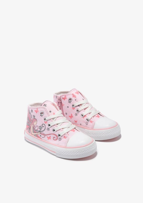 SNEAKERS ALTA, MODELLO CONVERSE CONGUITOS STAMPA REGINA DELLE FATE - immagine 2