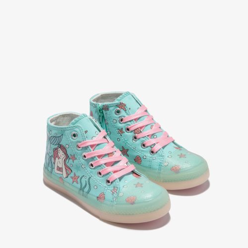 SNEAKERS ALTA, MODELLO CONVERSE CONGUITOS STAMPA SIRENETTA - immagine 2