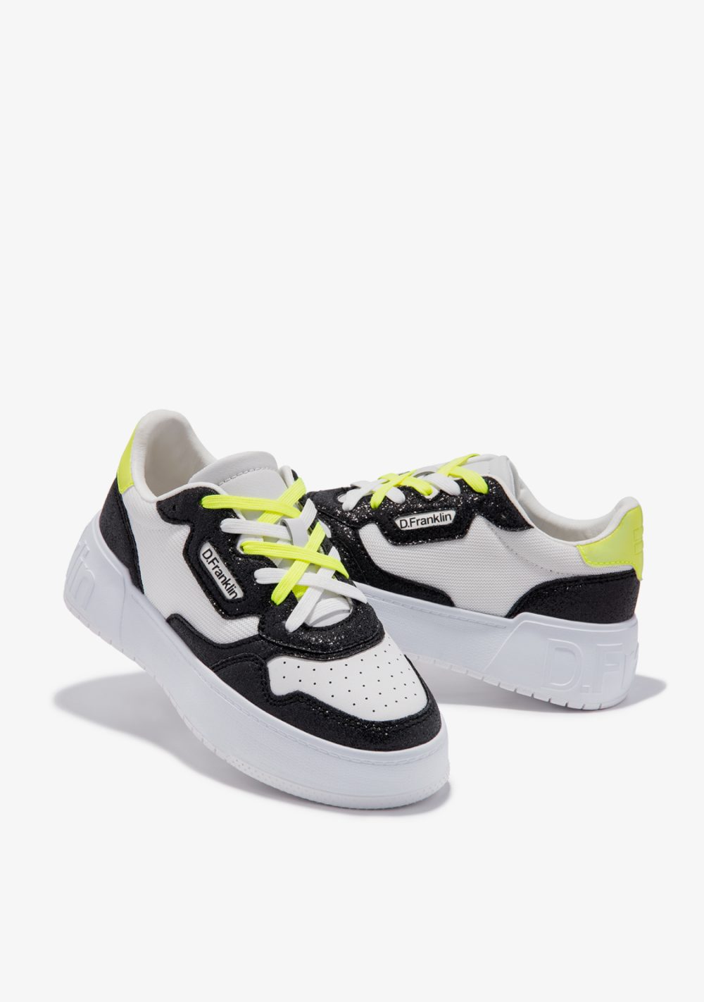 SNEAKERS D. FRANKLIN Bianco-Nero - immagine 3