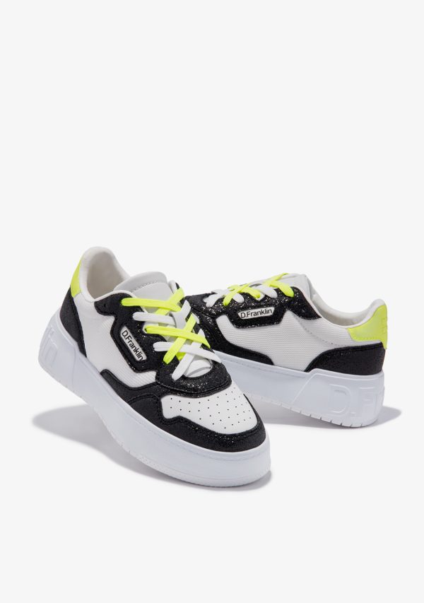 SNEAKERS D. FRANKLIN Bianco-Nero - immagine 3