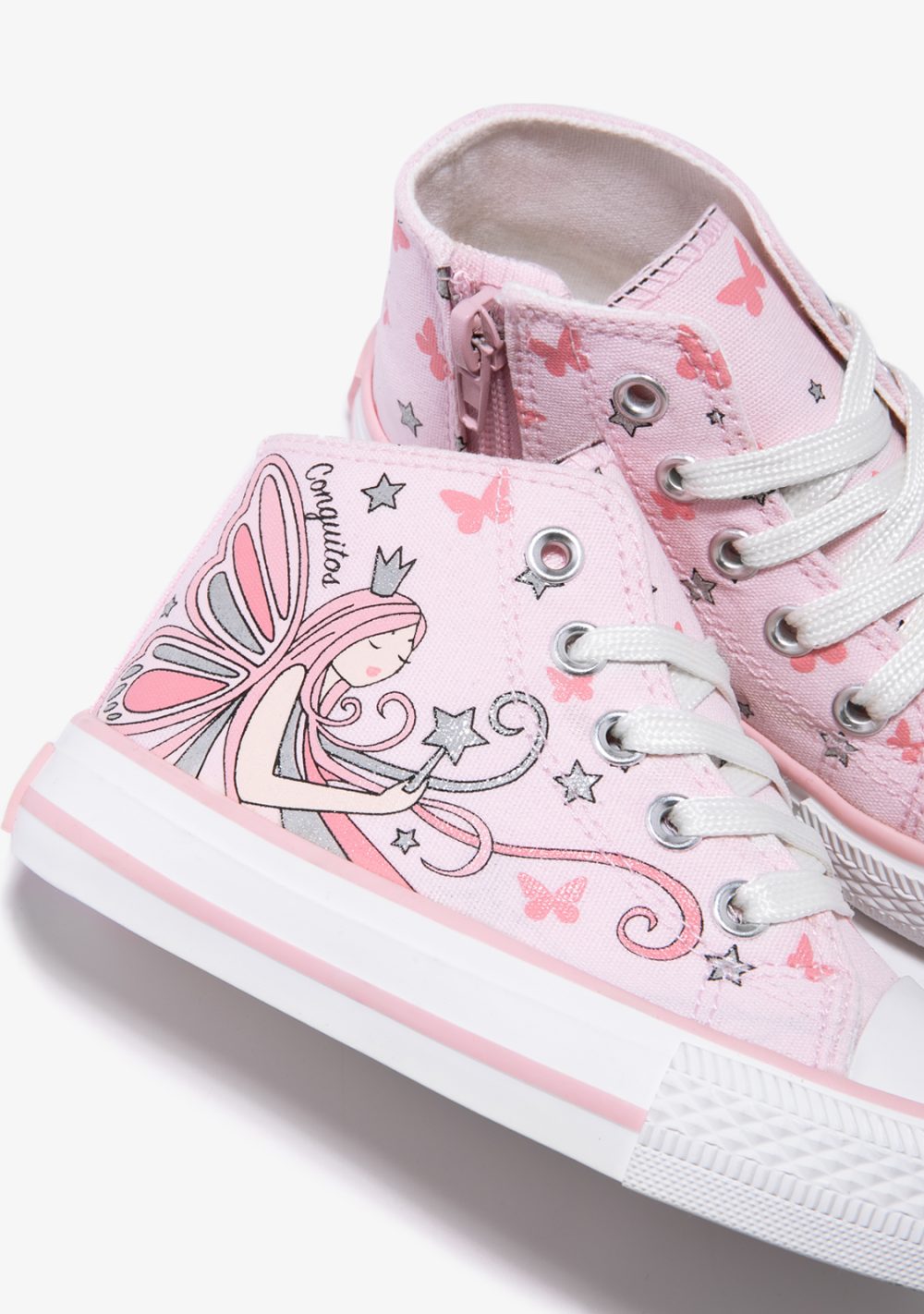 SNEAKERS ALTA, MODELLO CONVERSE CONGUITOS STAMPA REGINA DELLE FATE - immagine 3