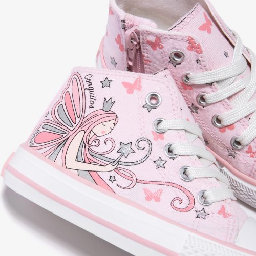 SNEAKERS ALTA, MODELLO CONVERSE CONGUITOS STAMPA REGINA DELLE FATE - immagine 3