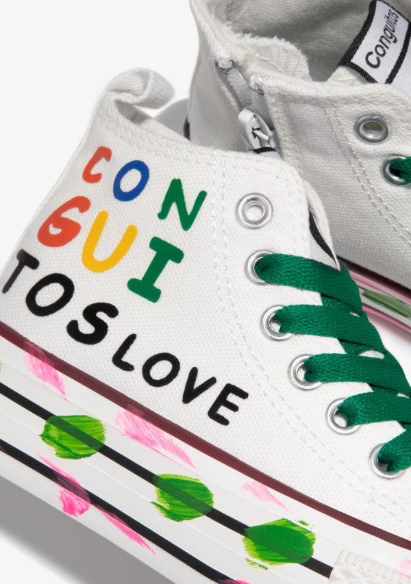 SNEAKERS ALTA, MODELLO CONVERSE CONGUITOS MULTICOLOR - immagine 3