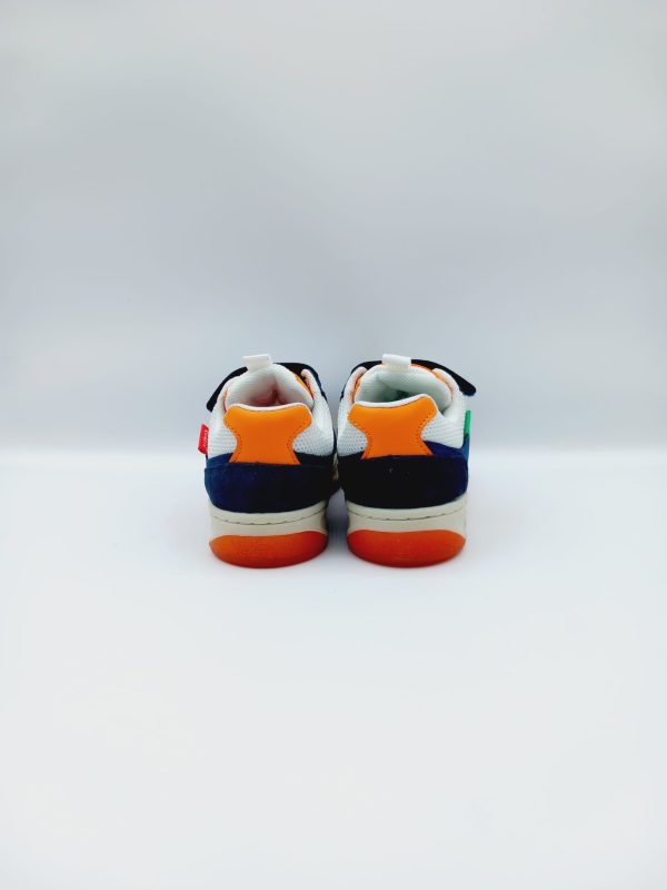 SNEAKERS KICKERS B BIANCA, ARANCIO - immagine 2