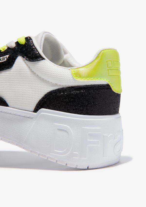 SNEAKERS D. FRANKLIN Bianco-Nero - immagine 4