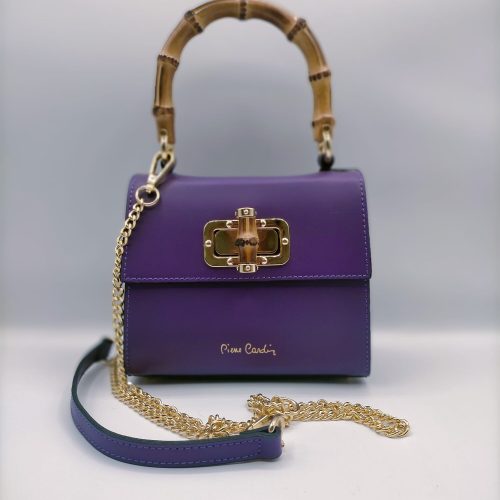 BAULETTO MANICO BAMBU, TRACOLLA CATENA ORO PIERRE CARDIN