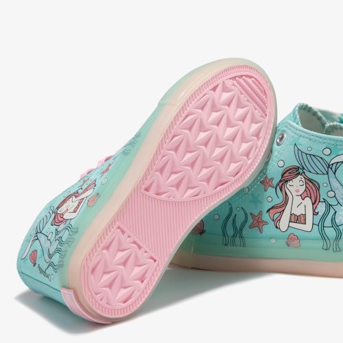 SNEAKERS ALTA, MODELLO CONVERSE CONGUITOS STAMPA SIRENETTA - immagine 4