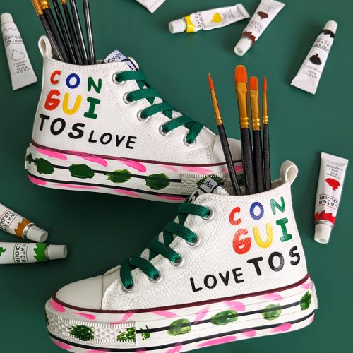 SNEAKERS ALTA, MODELLO CONVERSE CONGUITOS MULTICOLOR - immagine 4