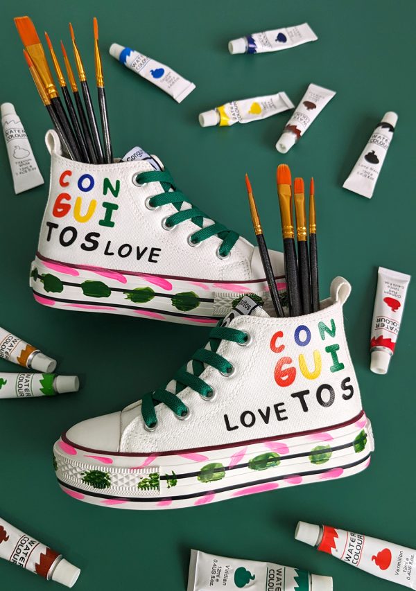 SNEAKERS ALTA, MODELLO CONVERSE CONGUITOS MULTICOLOR - immagine 4