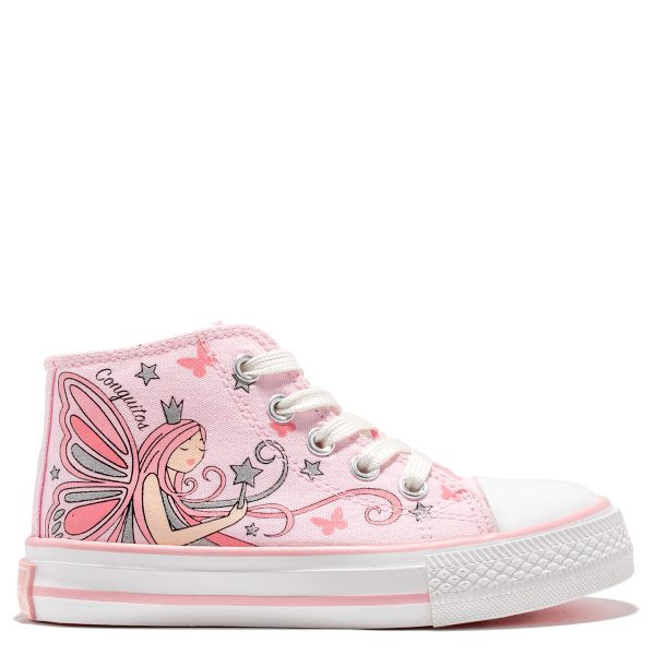 SNEAKERS ALTA, MODELLO CONVERSE CONGUITOS STAMPA REGINA DELLE FATE - immagine 4