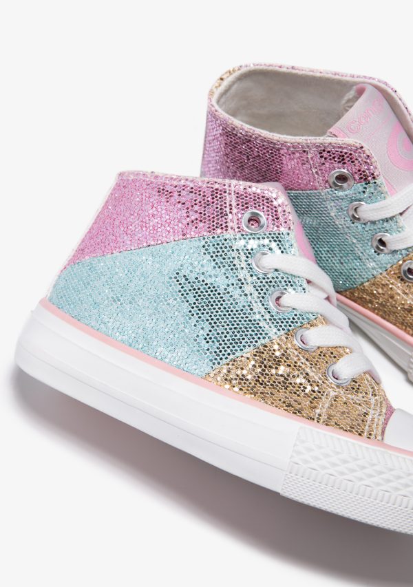 SNEAERS ALTA, MODELLO CONVERS CONGUITOS MULTICOLOR - immagine 3