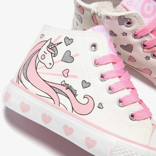 SNEAKERS ALTA, MODELLO CONVERSE UNICORNO STAMPA UNICORNO - immagine 5