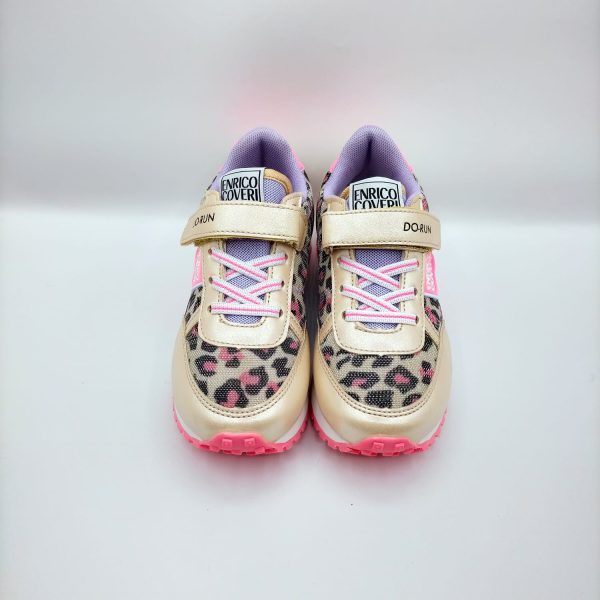 SNEAKERS ENRICO COVERI ANIMALIER/ORO - immagine 2