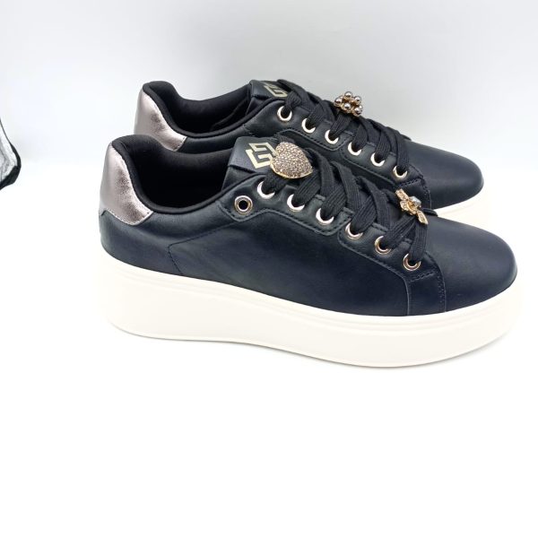 SNEAKERS GOLD - NERO, 38